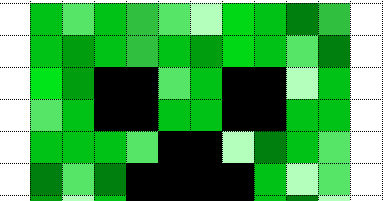 pixel art creeper